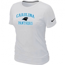 Nike Carolina Panthers Women's Heart & Soul NFL T-Shirt - White