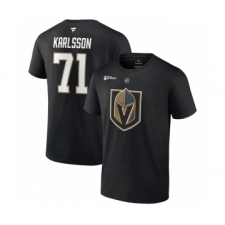 Men's Vegas Golden Knights #71 William Karlsson Black 2023 Stanley Cup Champions Name & Number T-Shirt