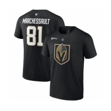 Men's Vegas Golden Knights #81 Jonathan Marchessault Black 2023 Stanley Cup Champions Name & Number T-Shirt