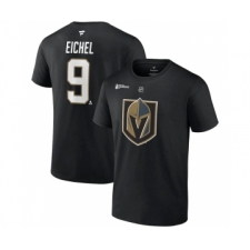 Men's Vegas Golden Knights #9 Jack Eichel Black 2023 Stanley Cup Champions Name & Number T-Shirt