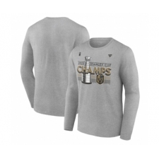 Men's Vegas Golden Knights Heather Gray 2023 Stanley Cup Champions Locker Room Long Sleeve T-Shirt