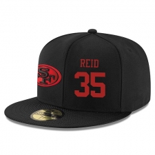 NFL San Francisco 49ers #35 Eric Reid Stitched Snapback Adjustable Player Rush Hat - Black/Red