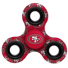 NFL San Francisco 49ers Logo 3 Way Fidget Spinner 3A14 - Red