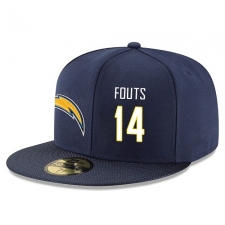 NFL Los Angeles Chargers #14 Dan Fouts Stitched Snapback Adjustable Player Rush Hat - Navy/White