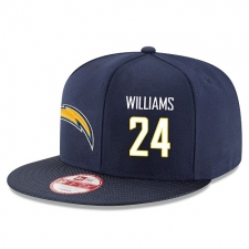 NFL Los Angeles Chargers #24 Trevor Williams Stitched Snapback Adjustable Player Rush Hat - Navy/White