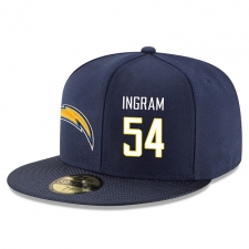 NFL Los Angeles Chargers #54 Melvin Ingram Stitched Snapback Adjustable Player Rush Hat - Navy/White
