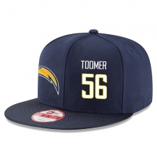 NFL Los Angeles Chargers #56 Korey Toomer Stitched Snapback Adjustable Player Rush Hat - Navy/White