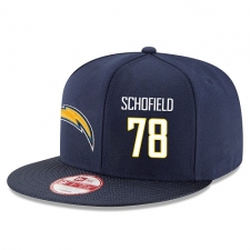 NFL Los Angeles Chargers #78 Michael Schofield Stitched Snapback Adjustable Player Rush Hat - Navy/White