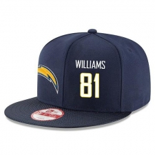 NFL Los Angeles Chargers #81 Mike Williams Stitched Snapback Adjustable Player Rush Hat - Navy/White