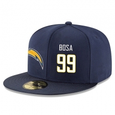 NFL Los Angeles Chargers #99 Joey Bosa Stitched Snapback Adjustable Player Rush Hat - Navy/White