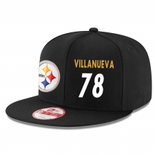 NFL Pittsburgh Steelers #78 Alejandro Villanueva Stitched Snapback Adjustable Player Hat - Black/White