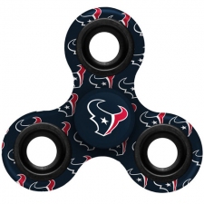 NFL Houston Texans Logo 3 Way Fidget Spinner 3B21 - Navy