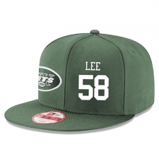 NFL New York Jets #58 Darron Lee Stitched Snapback Adjustable Player Hat - Green/White