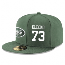 NFL New York Jets #73 Joe Klecko Stitched Snapback Adjustable Player Hat - Green/White