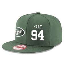 NFL New York Jets #94 Kony Ealy Stitched Snapback Adjustable Player Hat - Green/White