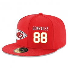 NFL Kansas City Chiefs #88 Tony Gonzalez Stitched Snapback Adjustable Player Hat - Red/White