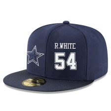 NFL Dallas Cowboys #54 Randy White Stitched Snapback Adjustable Player Hat - Navy/White
