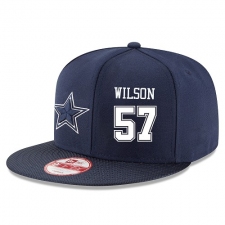 NFL Dallas Cowboys #57 Damien Wilson Stitched Snapback Adjustable Player Hat - Navy/White