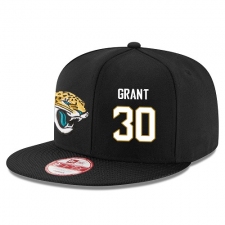 NFL Jacksonville Jaguars #30 Corey Grant Stitched Snapback Adjustable Player Hat - Black/White