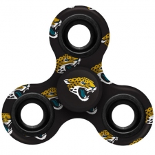 NFL Jacksonville Jaguars Logo 3 Way Fidget Spinner 3C17 - Black