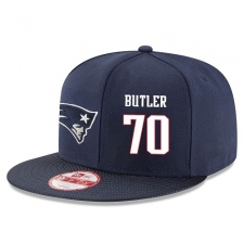NFL New England Patriots #70 Adam Butler Stitched Snapback Adjustable Player Hat - Navy/White