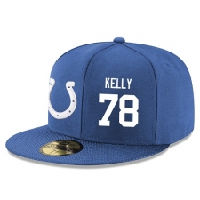 NFL Indianapolis Colts #78 Ryan Kelly Stitched Snapback Adjustable Player Hat - Royal Blue/White
