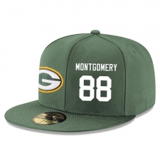 NFL Green Bay Packers #88 Ty Montgomery Stitched Snapback Adjustable Player Hat - Green/White