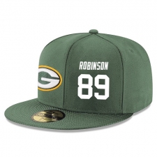 NFL Green Bay Packers #89 Dave Robinson Stitched Snapback Adjustable Player Hat - Green/White