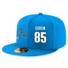 NFL Detroit Lions #85 Eric Ebron Stitched Snapback Adjustable Player Hat - Blue/White