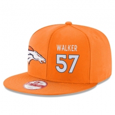 NFL Denver Broncos #57 Demarcus Walker Stitched Snapback Adjustable Player Hat - Orange/White