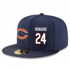 NFL Chicago Bears #24 Jordan Howard Stitched Snapback Adjustable Player Hat - Navy/White