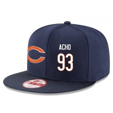 NFL Chicago Bears #93 Sam Acho Stitched Snapback Adjustable Player Hat - Navy/White