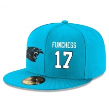 NFL Carolina Panthers #17 Devin Funchess Stitched Snapback Adjustable Player Hat - Blue/White