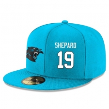 NFL Carolina Panthers #19 Russell Shepard Stitched Snapback Adjustable Player Hat - Blue/White