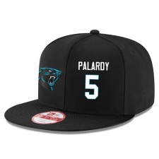 NFL Carolina Panthers #5 Michael Palardy Stitched Snapback Adjustable Player Hat - Black/White
