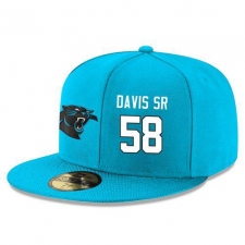 NFL Carolina Panthers #58 Thomas Davis Stitched Snapback Adjustable Player Hat - Blue/White