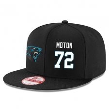 NFL Carolina Panthers #72 Taylor Moton Stitched Snapback Adjustable Player Hat - Black/White
