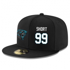 NFL Carolina Panthers #99 Kawann Short Stitched Snapback Adjustable Player Hat - Black/White