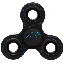 NFL Carolina Panthers Logo 3 Way Fidget Spinner 3C16 - Black