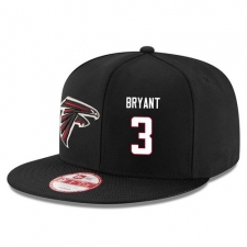 NFL Atlanta Falcons #3 Matt Bryant Stitched Snapback Adjustable Player Hat - Black/White