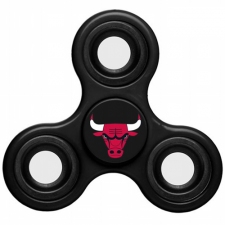 NBA Chicago Bulls 3 Way Fidget Spinner C67 - Black