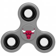 NBA Chicago Bulls 3 Way Fidget Spinner G67 - Gray