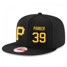 MLB Men's Pittsburgh Pirates #39 Dave Parker Stitched New Era Snapback Adjustable Player Hat - Black/Gold