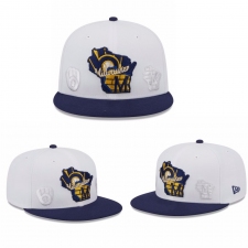 MLB Milwaukee Brewers Snapback Hats 010