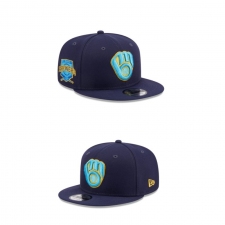 MLB Milwaukee Brewers Snapback Hats 011