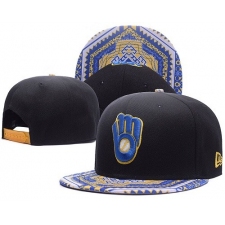 MLB Milwaukee Brewers Stitched Snapback Hats 008