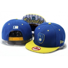 MLB Milwaukee Brewers Stitched Snapback Hats 010