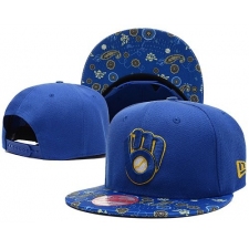 MLB Milwaukee Brewers Stitched Snapback Hats 013