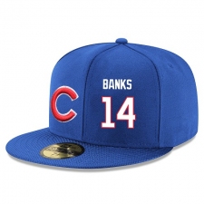 MLB Majestic Chicago Cubs #14 Ernie Banks Snapback Adjustable Player Hat - Royal Blue/White