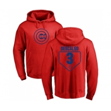 Baseball Chicago Cubs #3 Daniel Descalso Red RBI Pullover Hoodie
